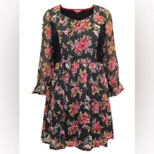 Joe Browns Black Dress with Red Highlights